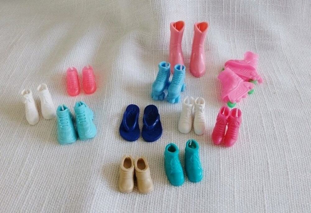 Mattel Barbie Doll Shoes Boots Sneakers Plus 5 Singles